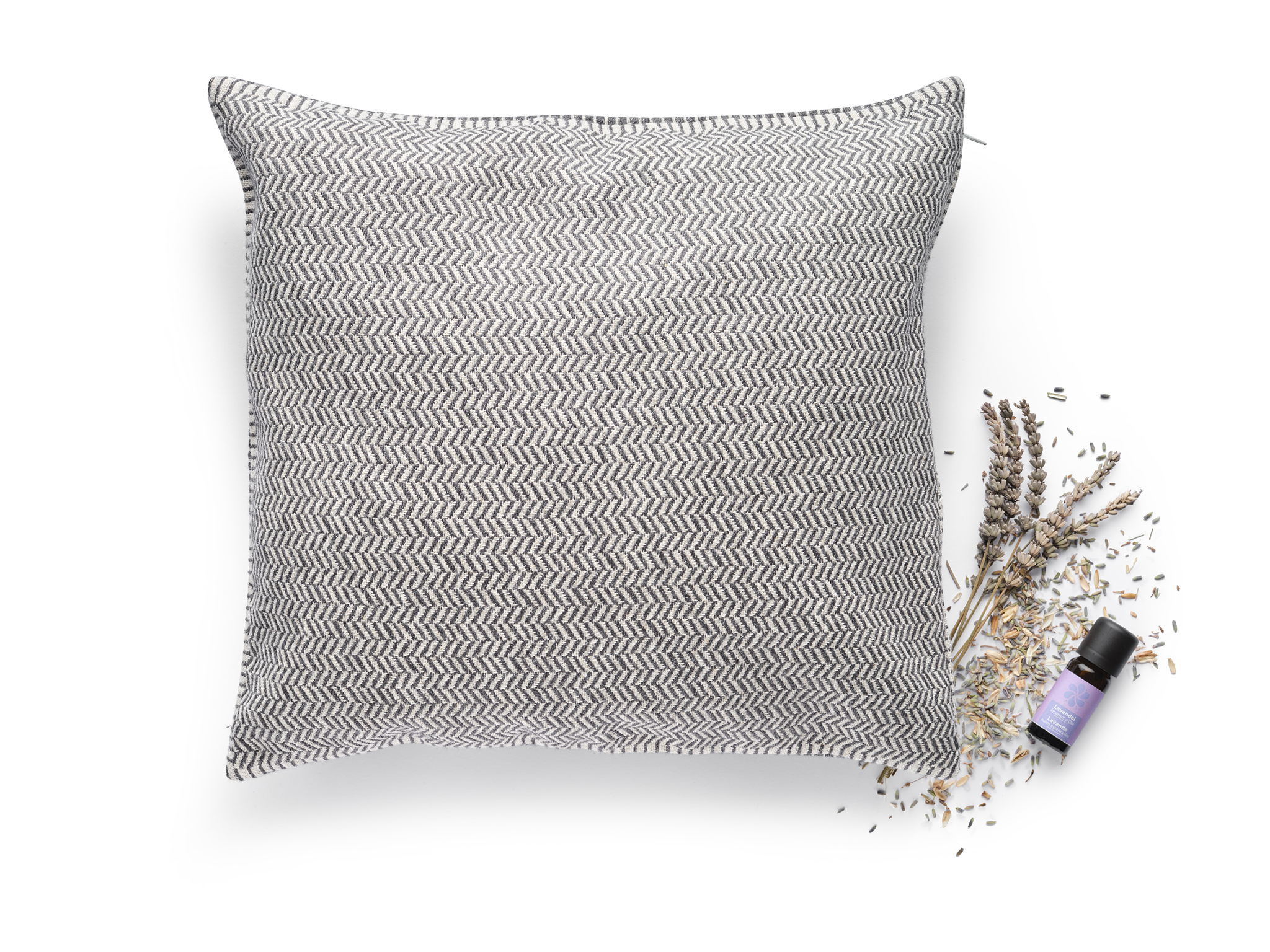 Lavendel-Hirsenkissen Fischgrat