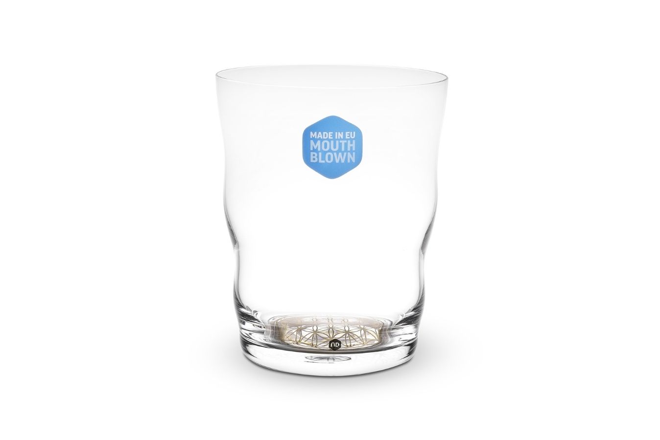 Trinkglas Jasmina Platin 0.3 l mundegeblasen