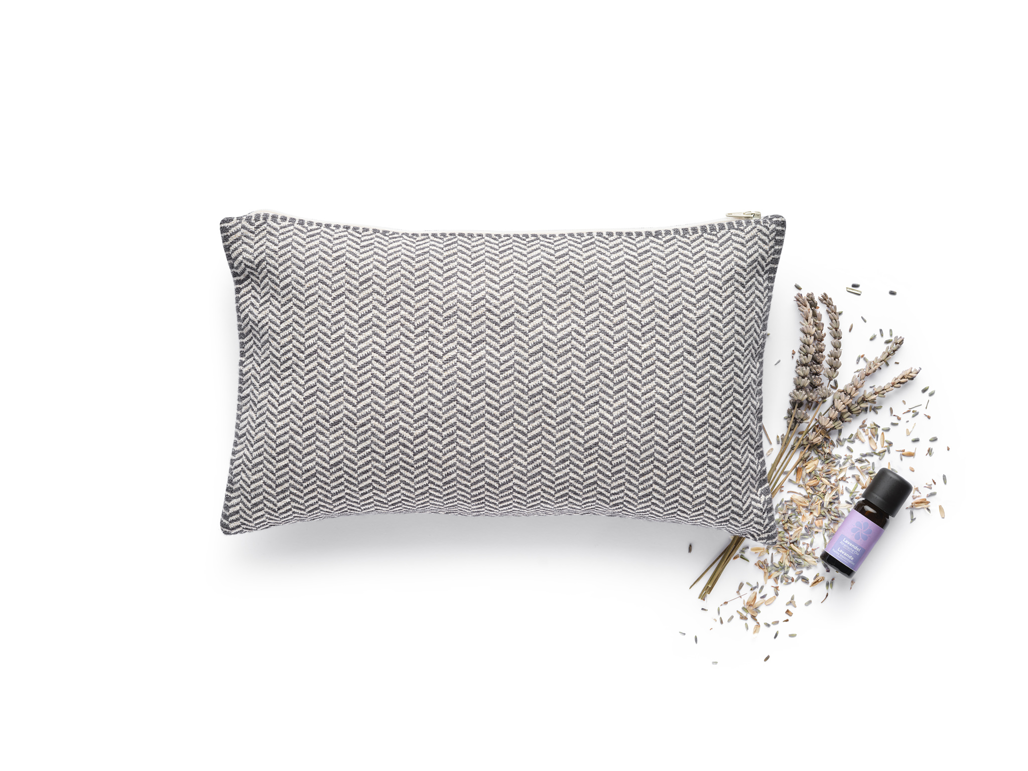 Lavendel-Hirsenkissen Fischgrat